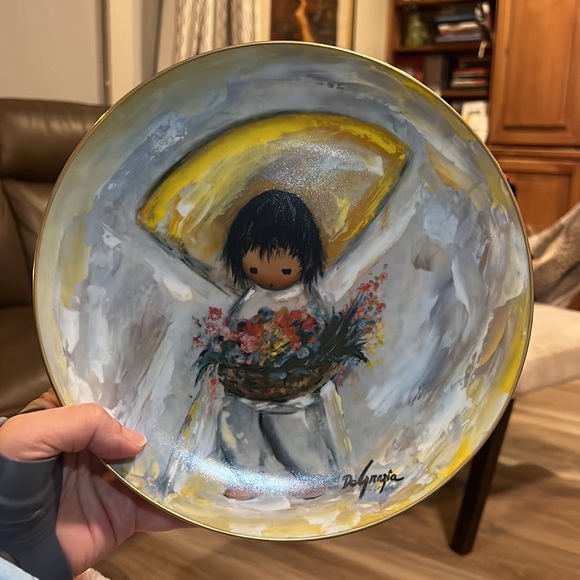 De Grazia Collector Plate " The Flower Boy " The Children Series. - Picture 5 of 5